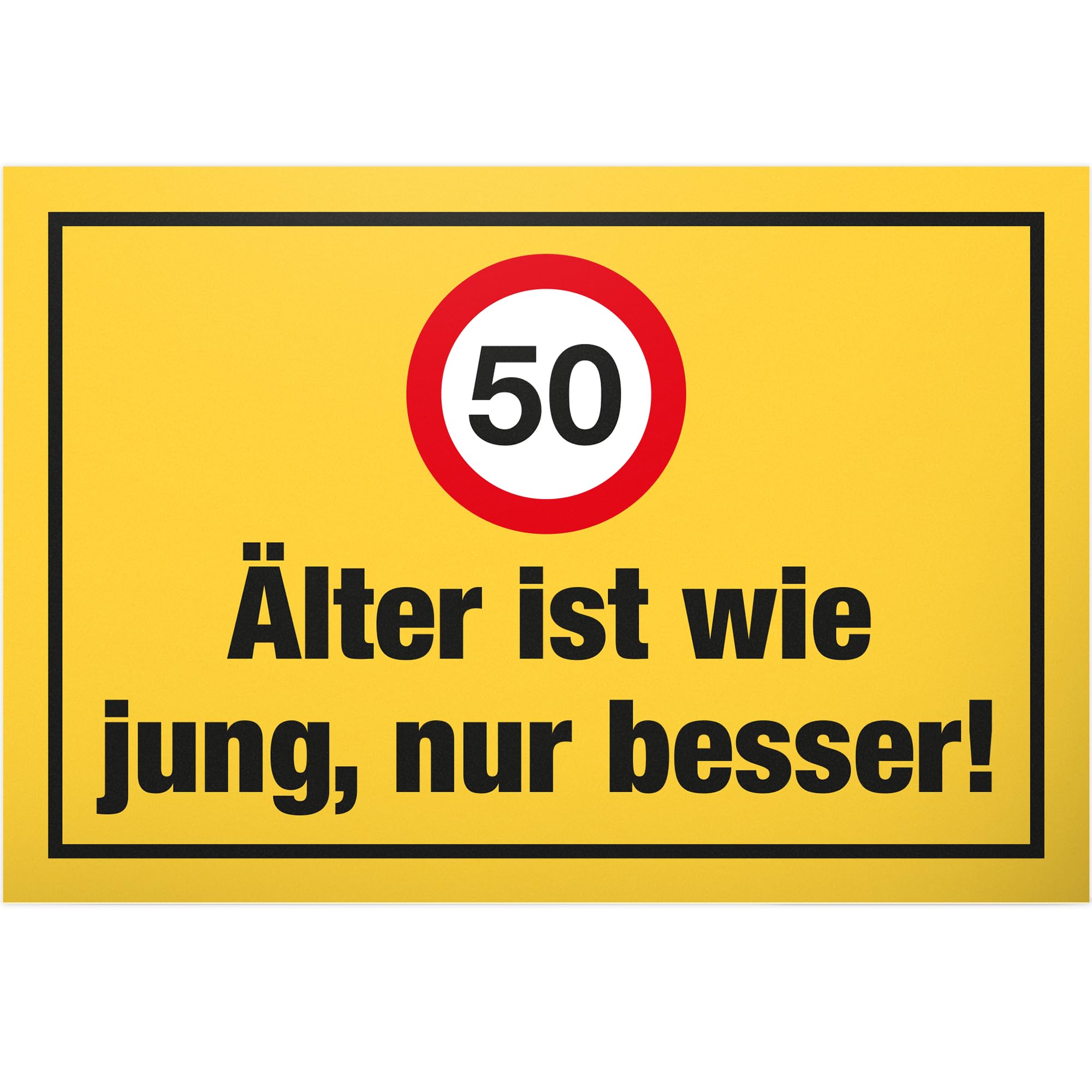 DankeDir!. Älter Como Jung Solo BES De 50 Años, Plástico Cartel – 50 Cumpleaños Regalo Mejor Amigo/Amiga, Regalo Idea Regalo De Cumpleaños 50ten Regalo 50 Fiesta De Cumpleaños