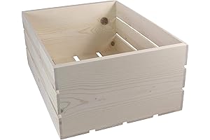 Sturdy Wooden Crate | Space-Saving Storage Solution | Perfect for Organization