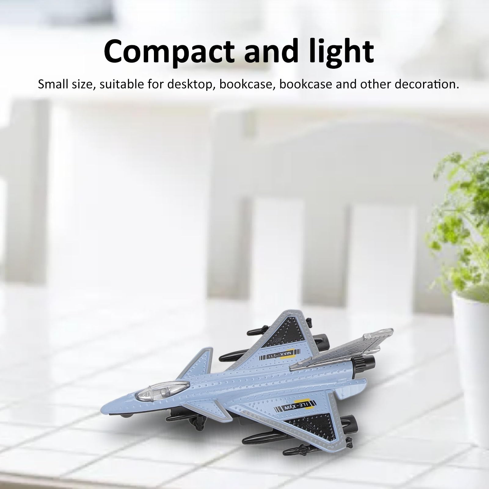 Pilipane Modello da combattimento Lifelese squisito Jet Modello interattivo Fun Fun Airplane Aereo Metal Airplane Statue per bambini piccoli