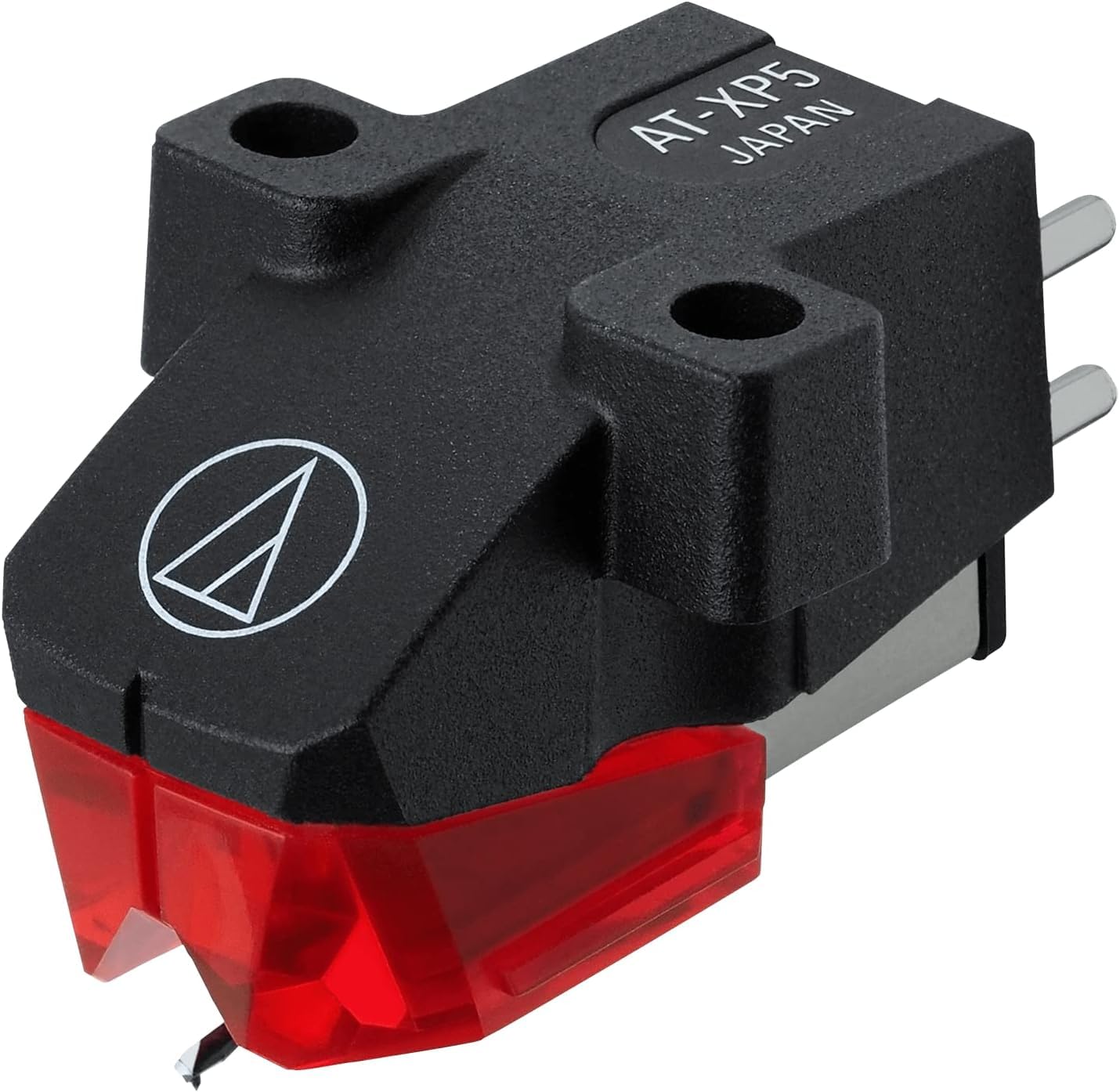 Audio Technica ATXP5 DJ Cartridge with Elliptical Bonded Stylus 1/2" Mount (Black/Red)