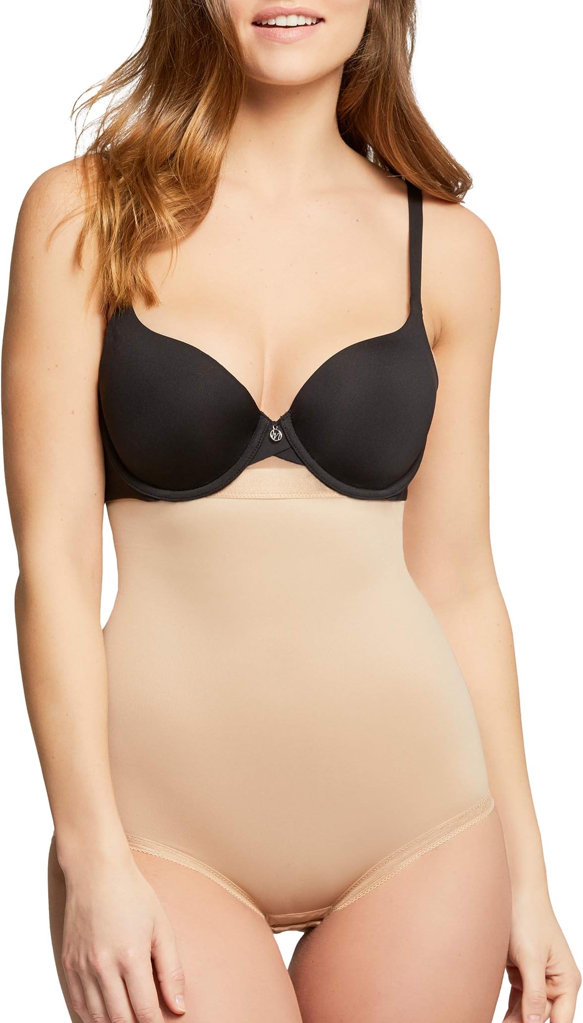 Montelle Women's Plus Size Strapless Shapewear Firm Tummy Control Slimming Girdle High Waist Panty Body Shaper Brief