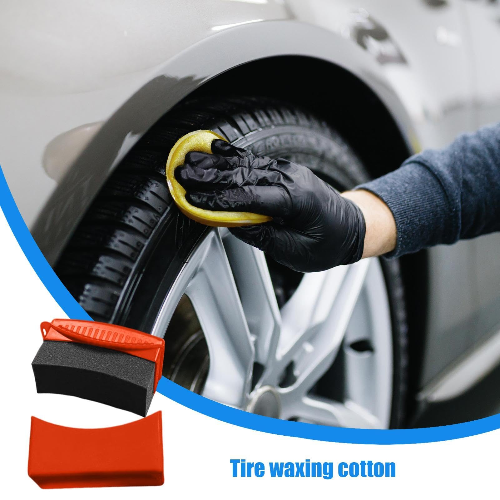 Brosse Applicateur De Brillance Pour Pneus, Portable, Haute