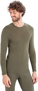 Icebreaker - Top de Peso Medio 175 Everyday para Hombre - Camiseta de Manga Larga con Cuello Redondo - Capa Base de 100% L...