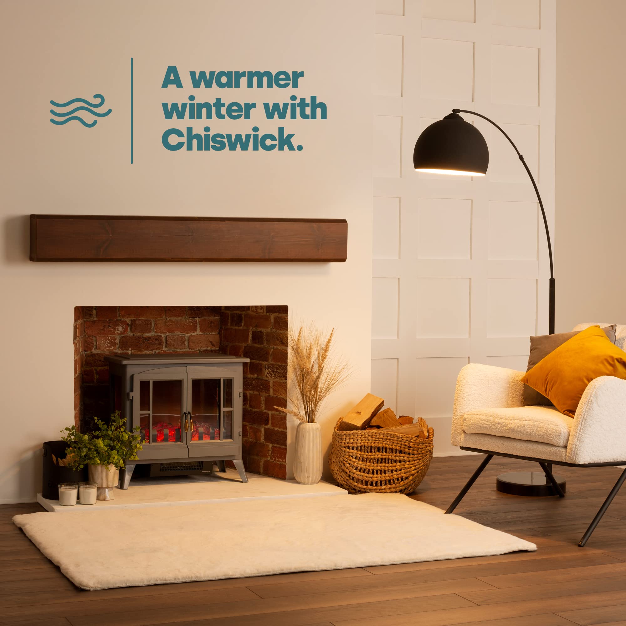 LIVIVO Log Effect Electric Stove Heater Fire, 2000W, Independent Light and  Heat Controls, Automatic Safety Cut-Out, Wide Panoramic Viewing Angle  (Grey) : Amazon.co.uk: DIY u0026 Tools