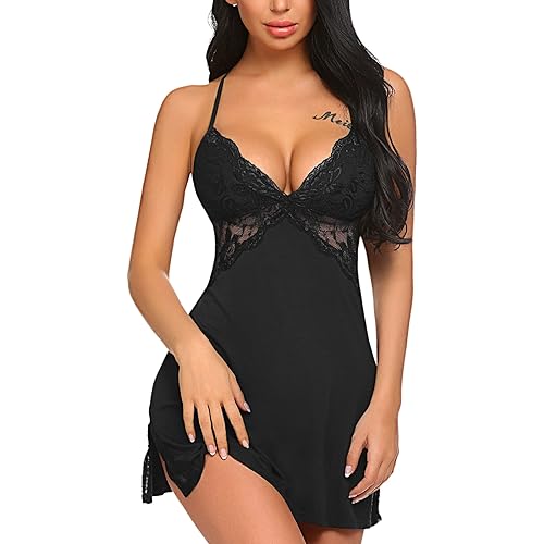 Avidlove Women Lingerie Lace Chemise Sleepwear Babydoll Teddy Lingerie