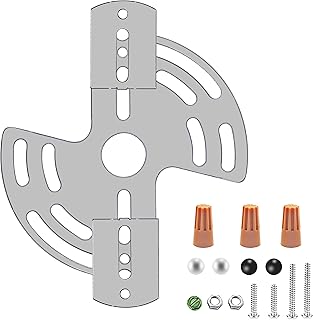 Lighting Adjustable Crossbar with Screws and Nuts, Multifunctional Ceiling Light Bracket Light Fixture Crossbar Plate for Mount Wall Light, Close to Ceiling Light, Chandelier