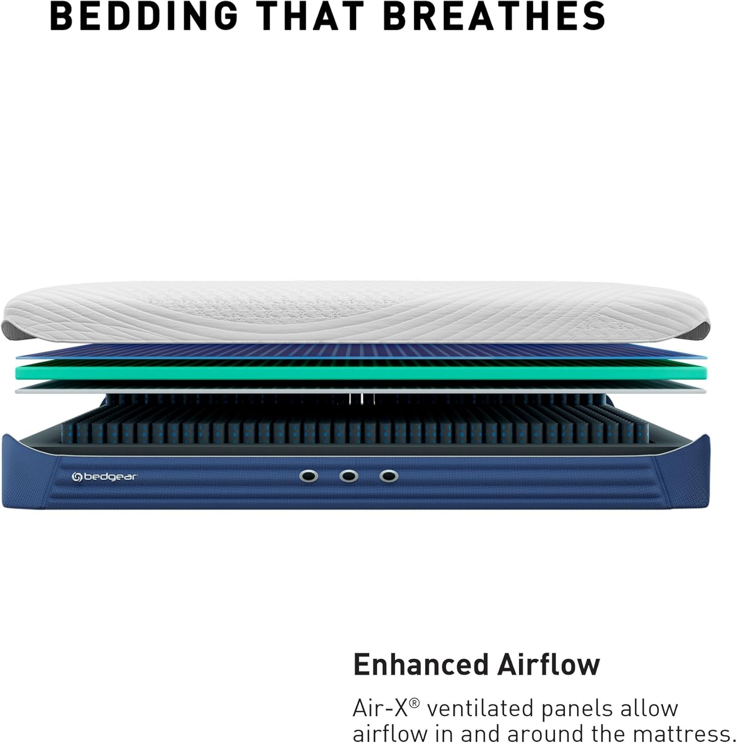 Bedgear M3 Performance Mattress - Instant Cooling by Ver-Tex Technology - Completely Personalized