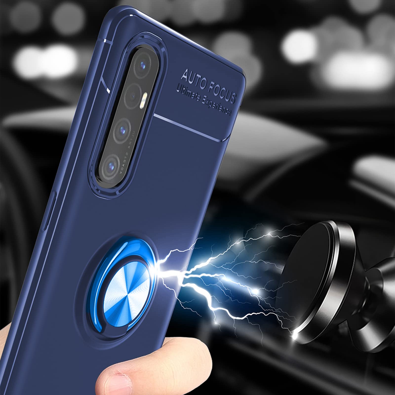 Custodia Portafoglio Per Reno3 5G Custodia Portafoglio Per OPPO Find X2 Lite /Reno 3 5G Con Vetro Temperato - Supporto Regolabile, 3+2 Tasche Custodia Oppo Find X2 Lite