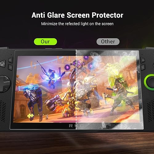 Vista 5 de CoBak 9H Tempered Glass Screen Protector for 7" ASUS ROG Xbox Ally & ROG Xbox Ally X 2025 - Auto-Alignment install, Fingerprint Resistant