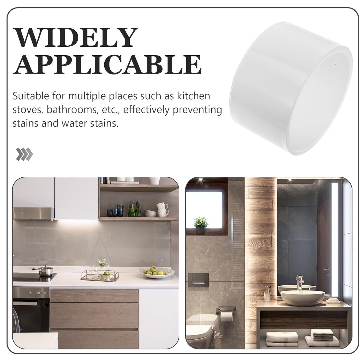Self Adhesive Waterproof Caulk Tape for Kitchen Stoves and Toilet