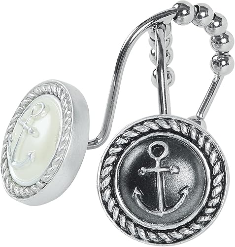 Miniatura 16 de Cortina para baño de poliéster decorativa con motivos submarinos, cortina para regadera resistente al moho, cortinas para baño con motivos marinos