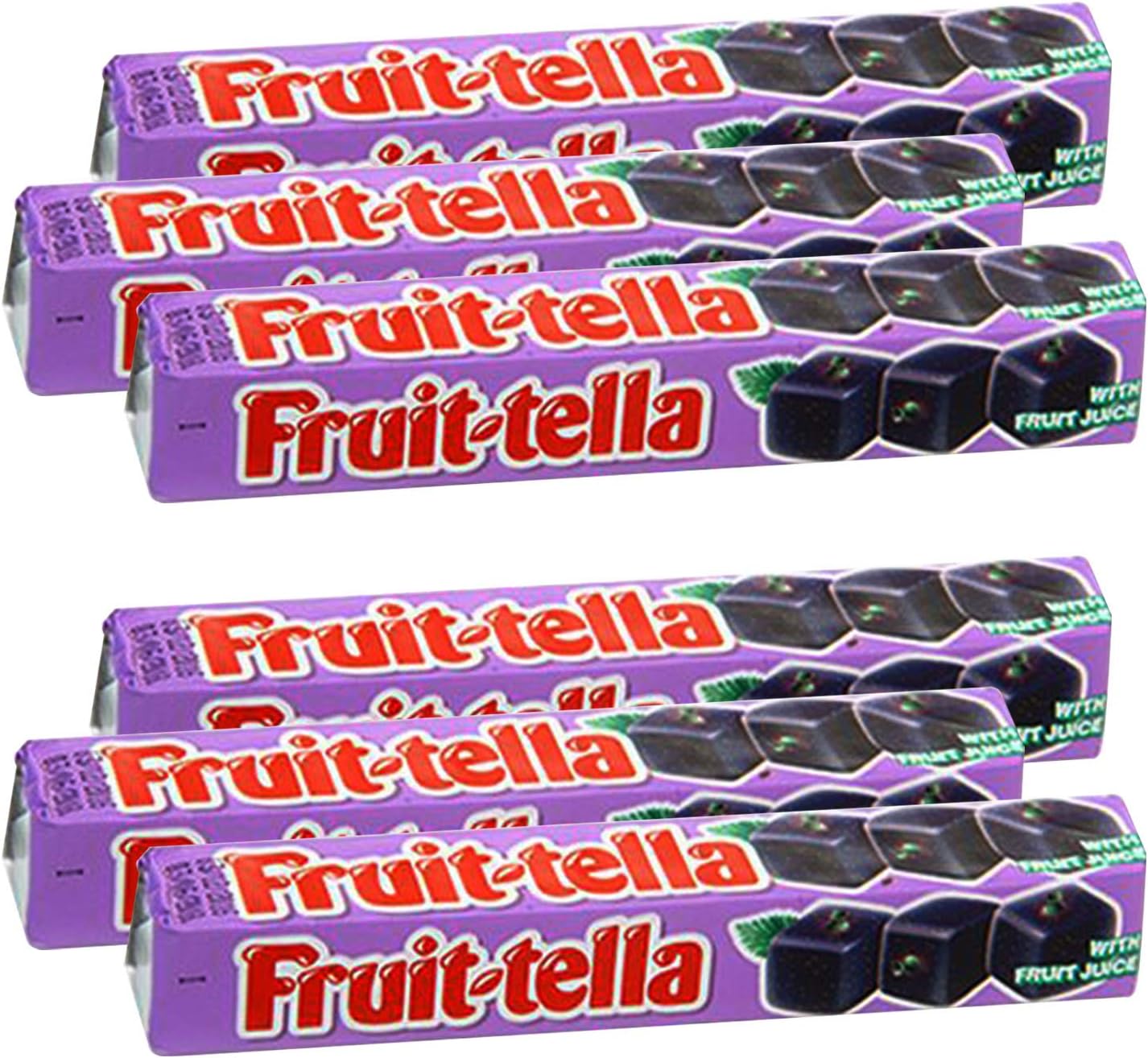 Fruit-Tella Blackcurrant, 6 x 36 g