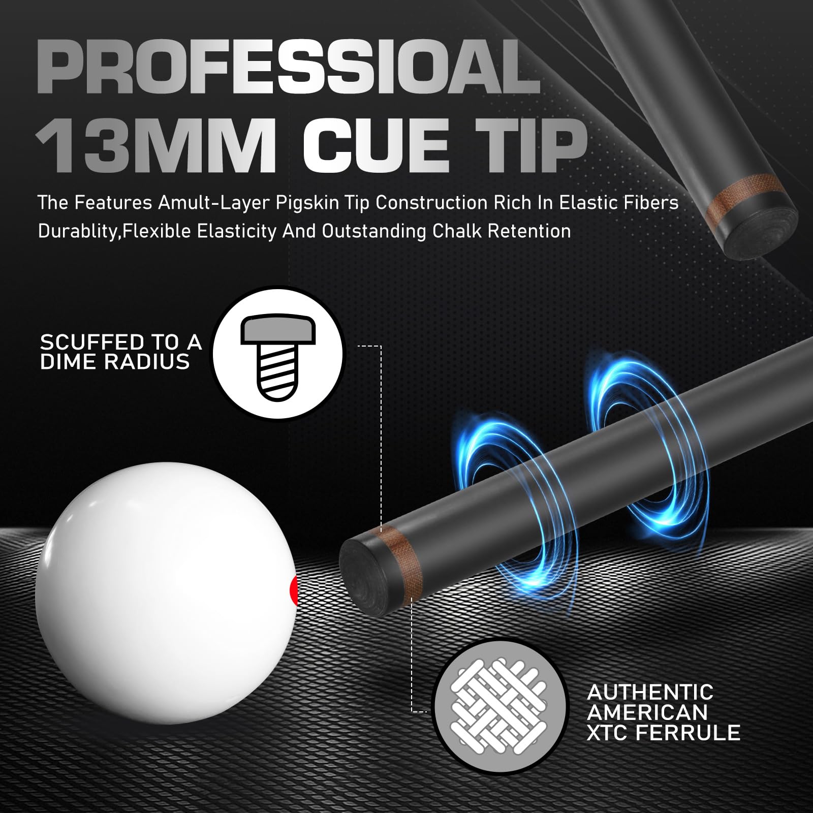 PREOAIDR 3142 107cm 42Zoll 2 Stück Ahorn Jump Queue Professionelle