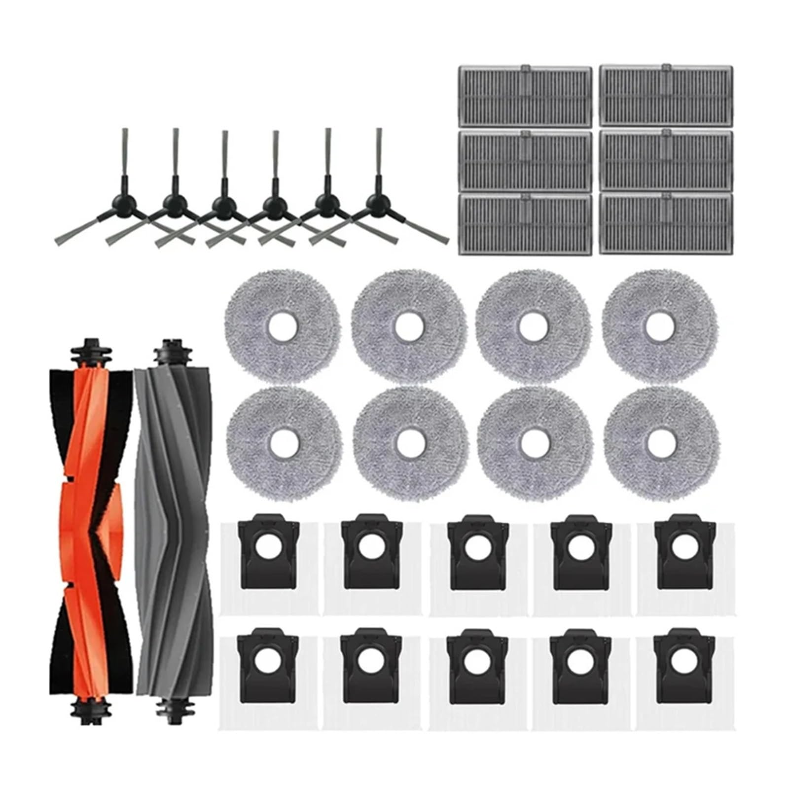 Generisch Bürstenfilter-Moppbeutel-Set, kompatibel for Dreame