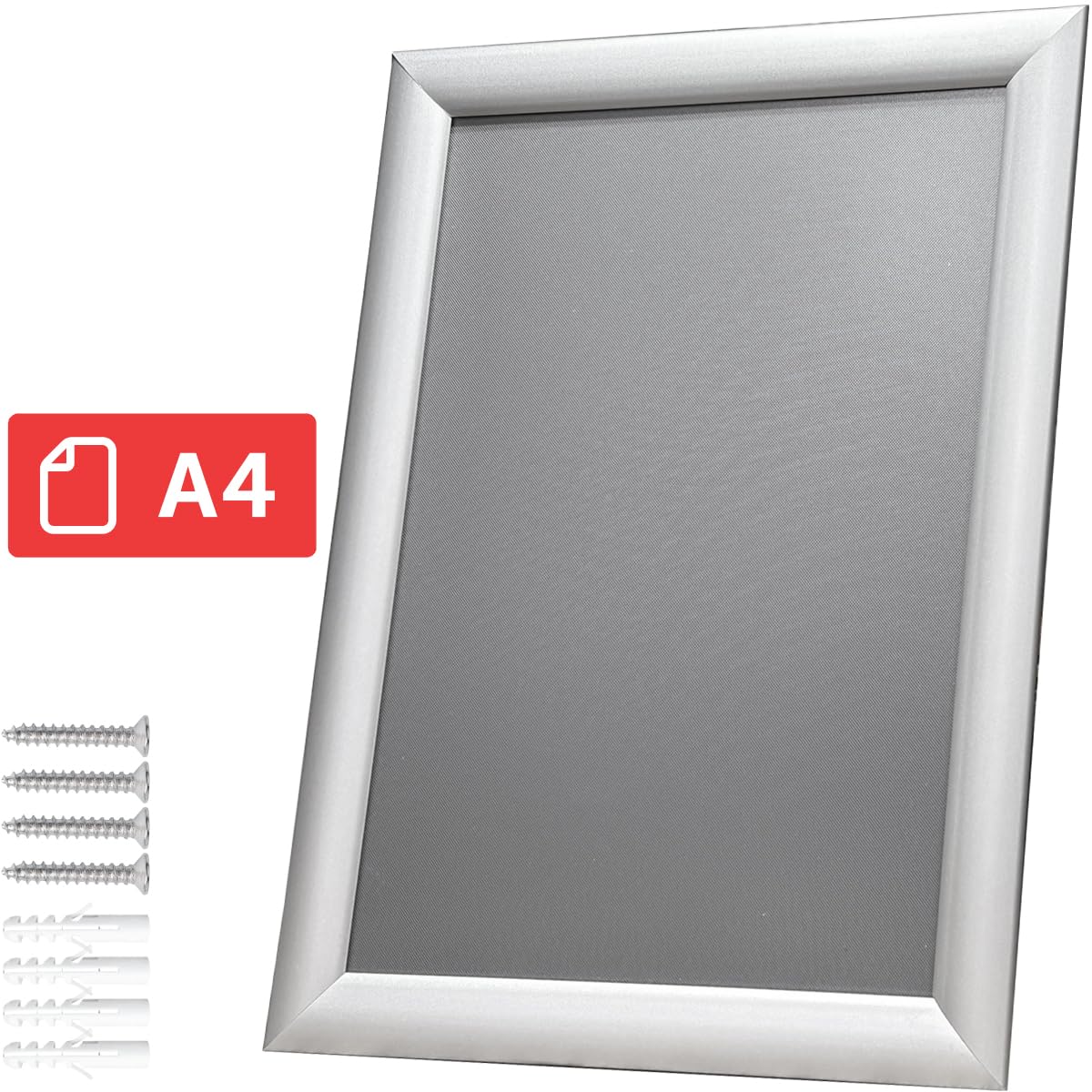 10 cadres Albyco Click, cadre à clic, Snapframe, cadre photo, format A4, 21 x 29,7 cm, largeur du cadre 25 mm, aluminium, métal, film antireflet