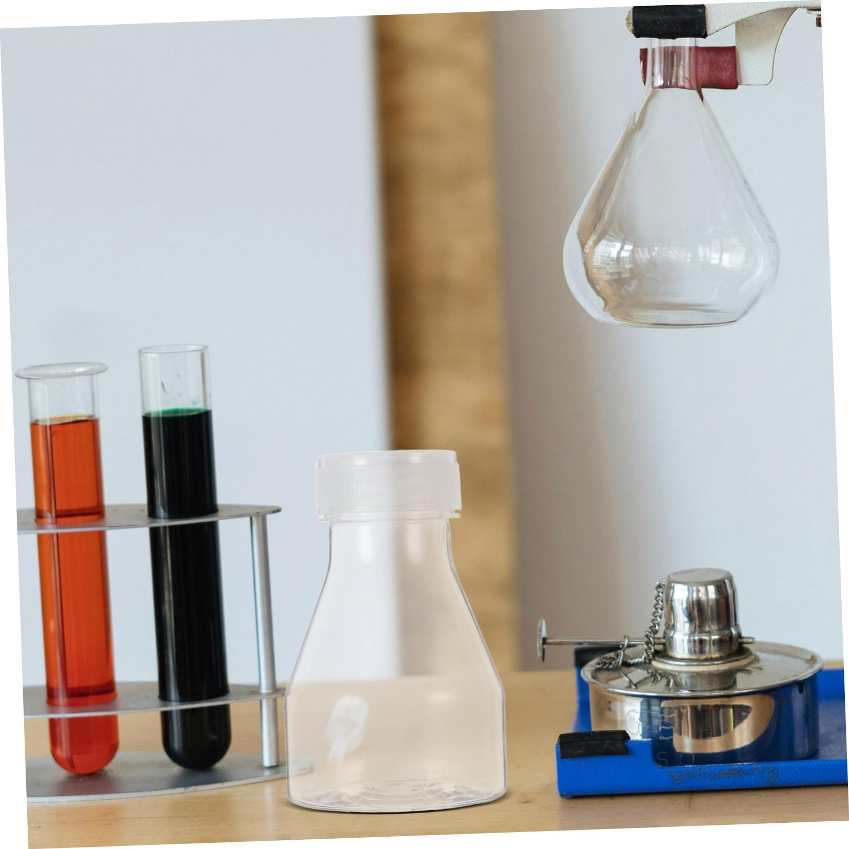 TOPBATHY Botellas de Plástico Reutilizables para Cultivo Celular, Paquete de 2 Unidades