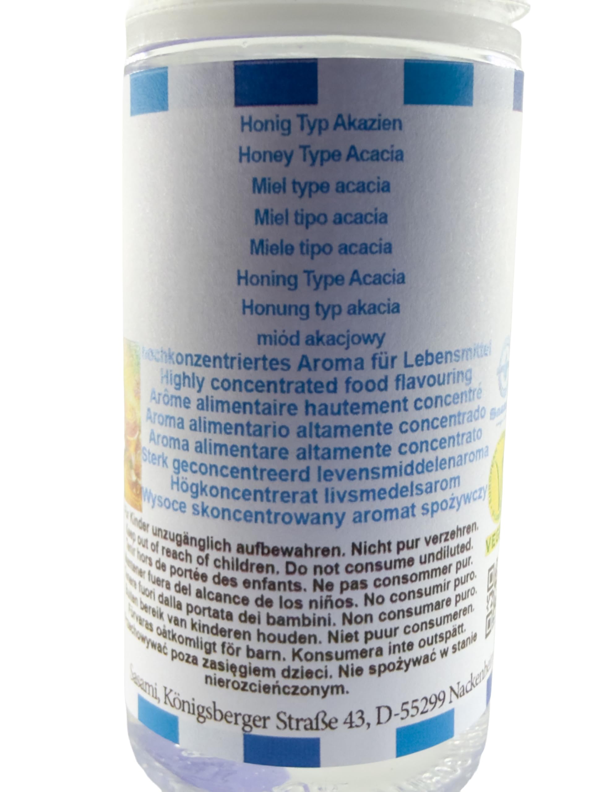 Miele tipo acacia aroma concentrato - vegano - Sasami - 100ml