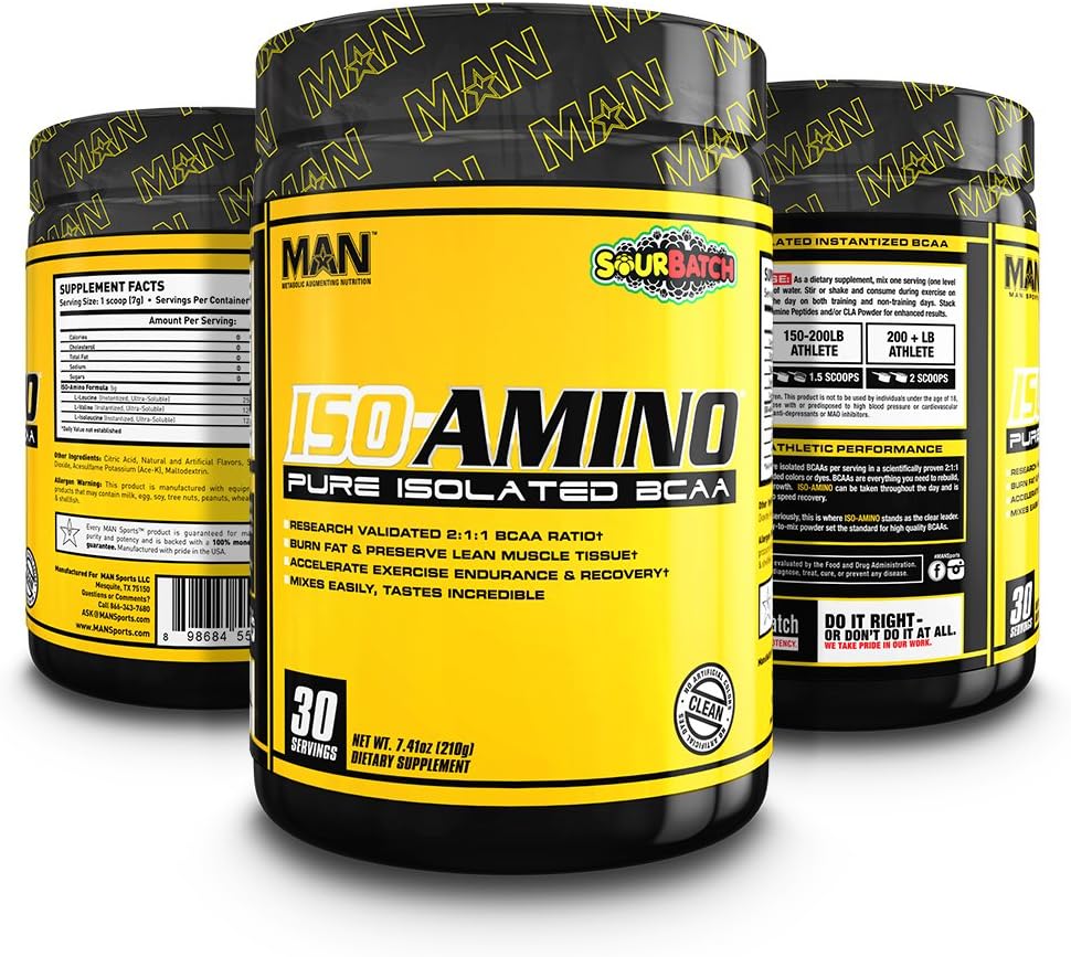 Man Sports Iso-Amino Nutrition Powder, Sour Batch, 210 Gram