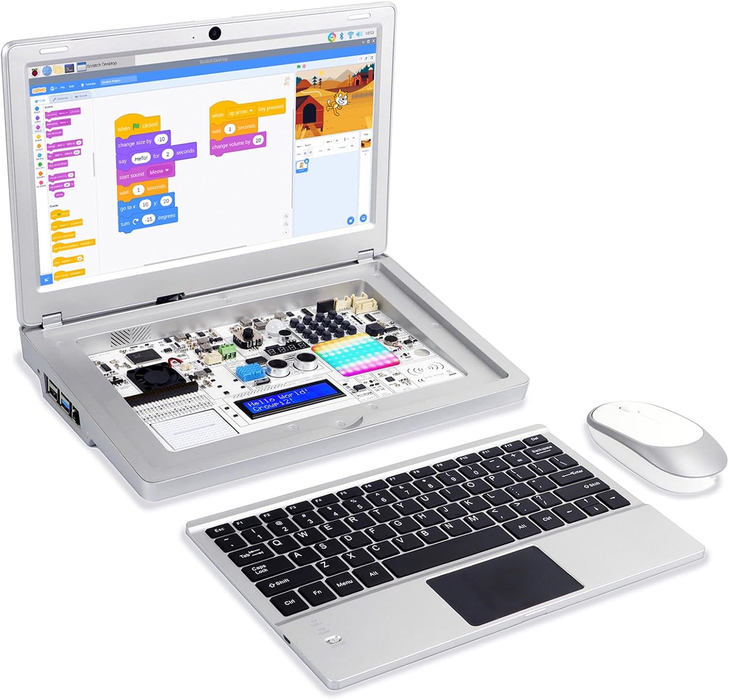 Crowpi2 – Laptop para Raspberry Pi, compatible con Raspberry Pi 4, kit ...