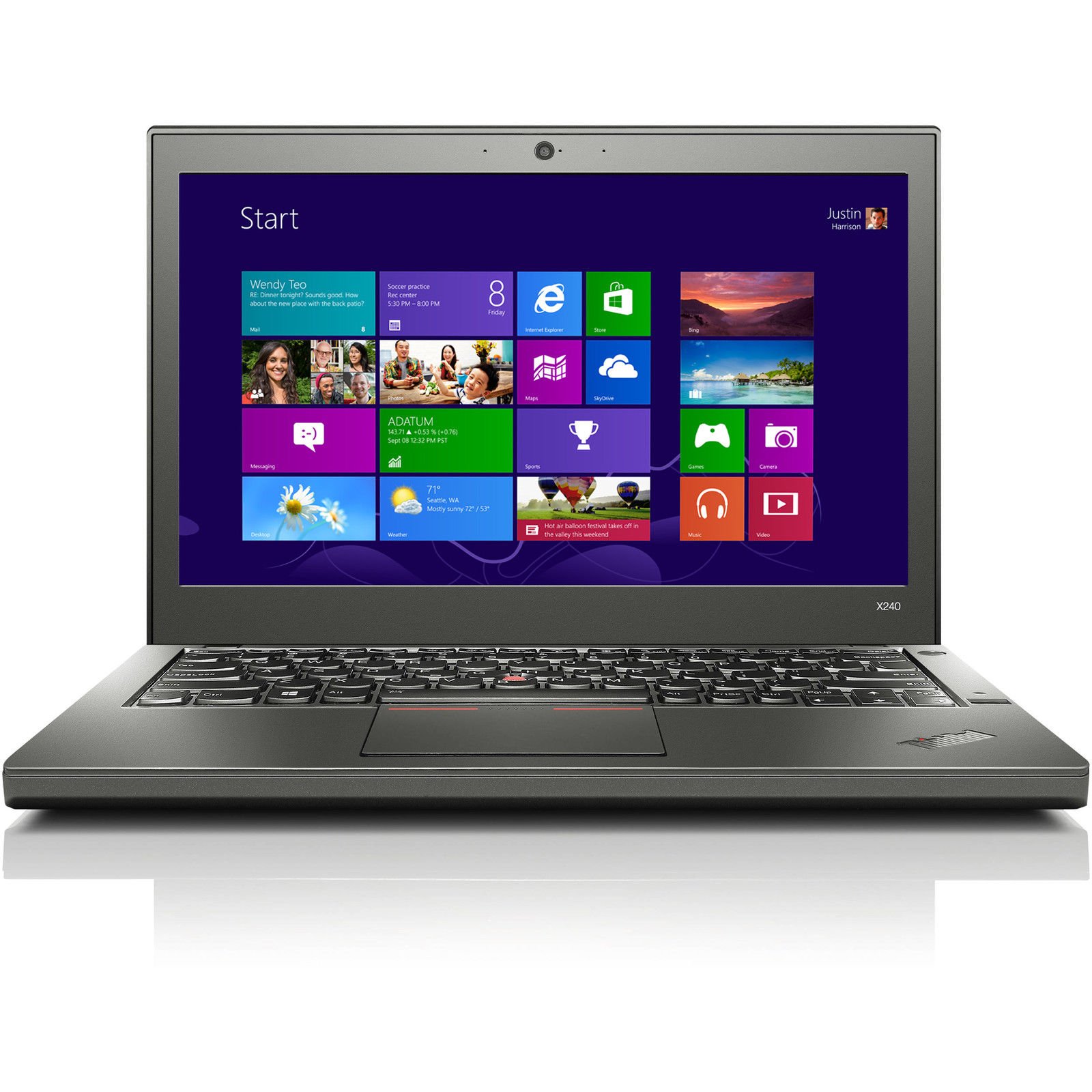 Laptop Lenovo ThinkPad X240 - 20AMS10F05 Intel Core i5-4300U 8 GB 256 GB SSD 12,5" Windows 7 Professional