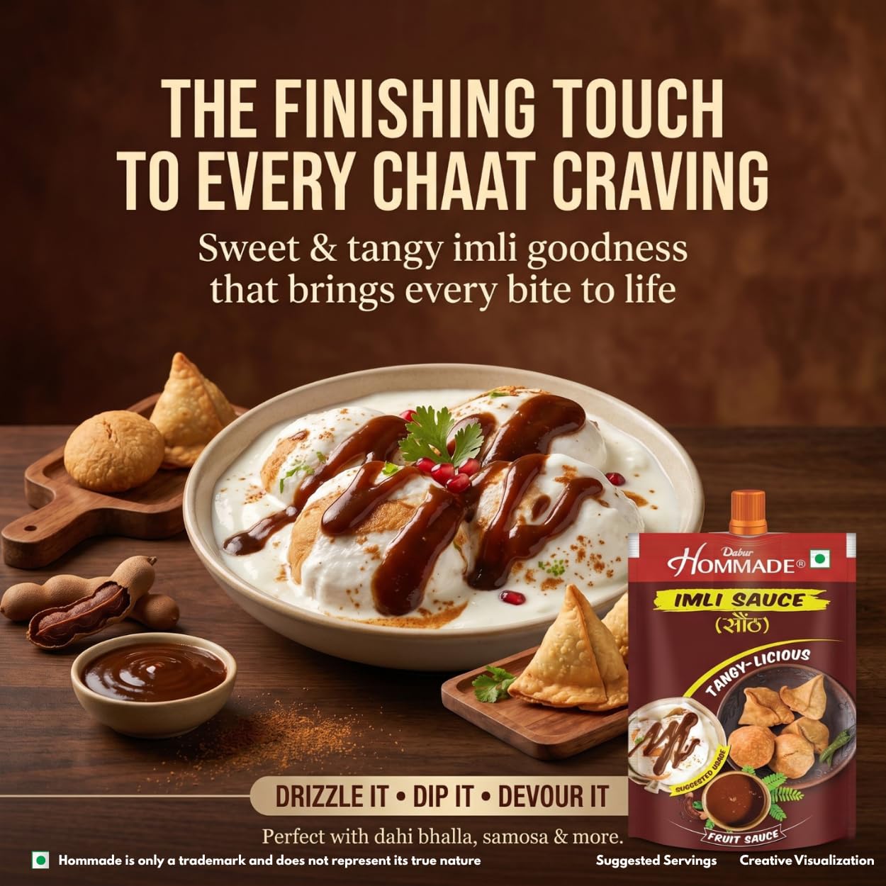 Dabur Hommade Imli Sauce Prepared From Tamarind, 100 Gm 2