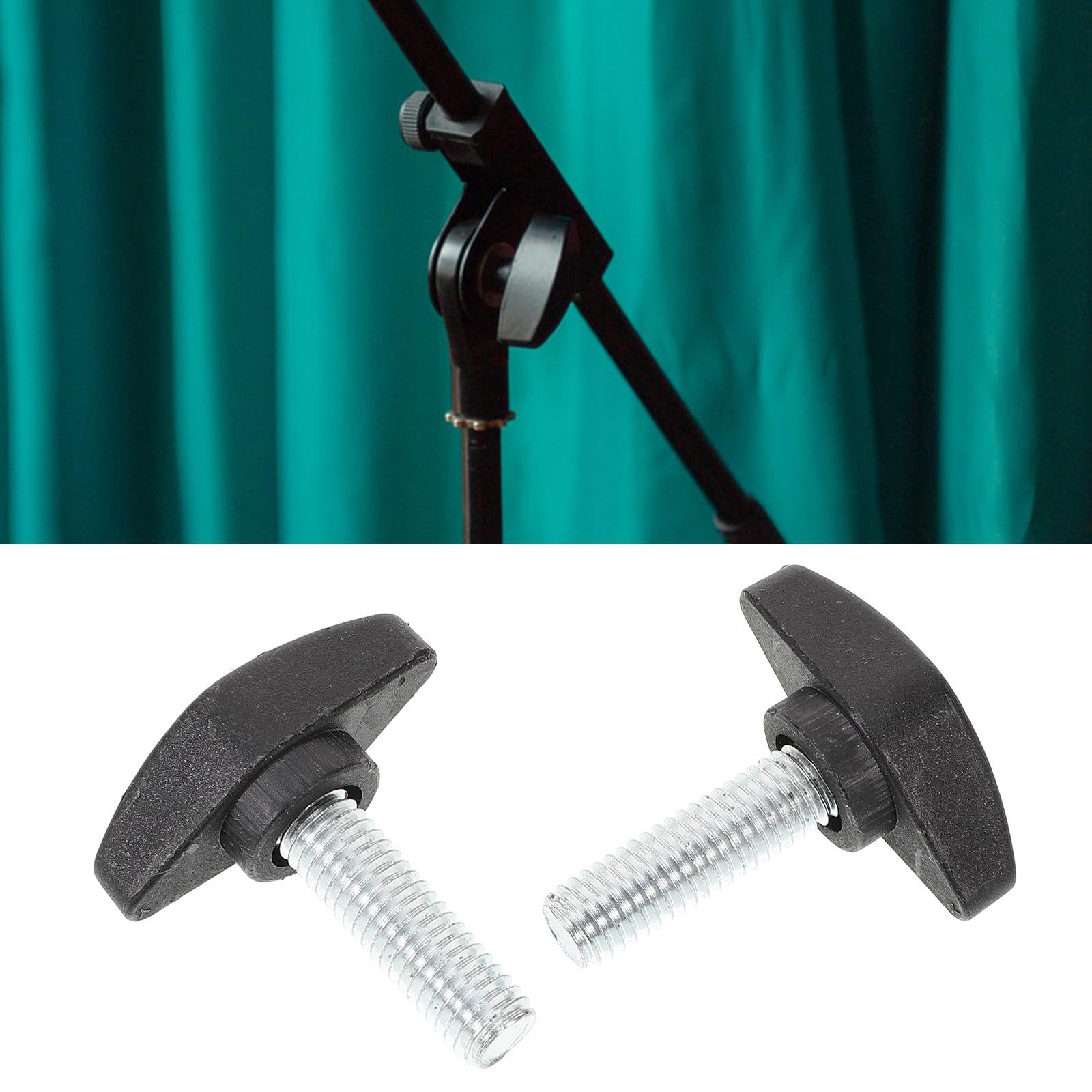 Toddmomy 10 Vis de Serrage pour Support de Micro en Acier Carbone et Pp, Réglage D'angle, Lot de 10 Pièces, Accessoire pour Studio D'enregistrement et Pied de Micro