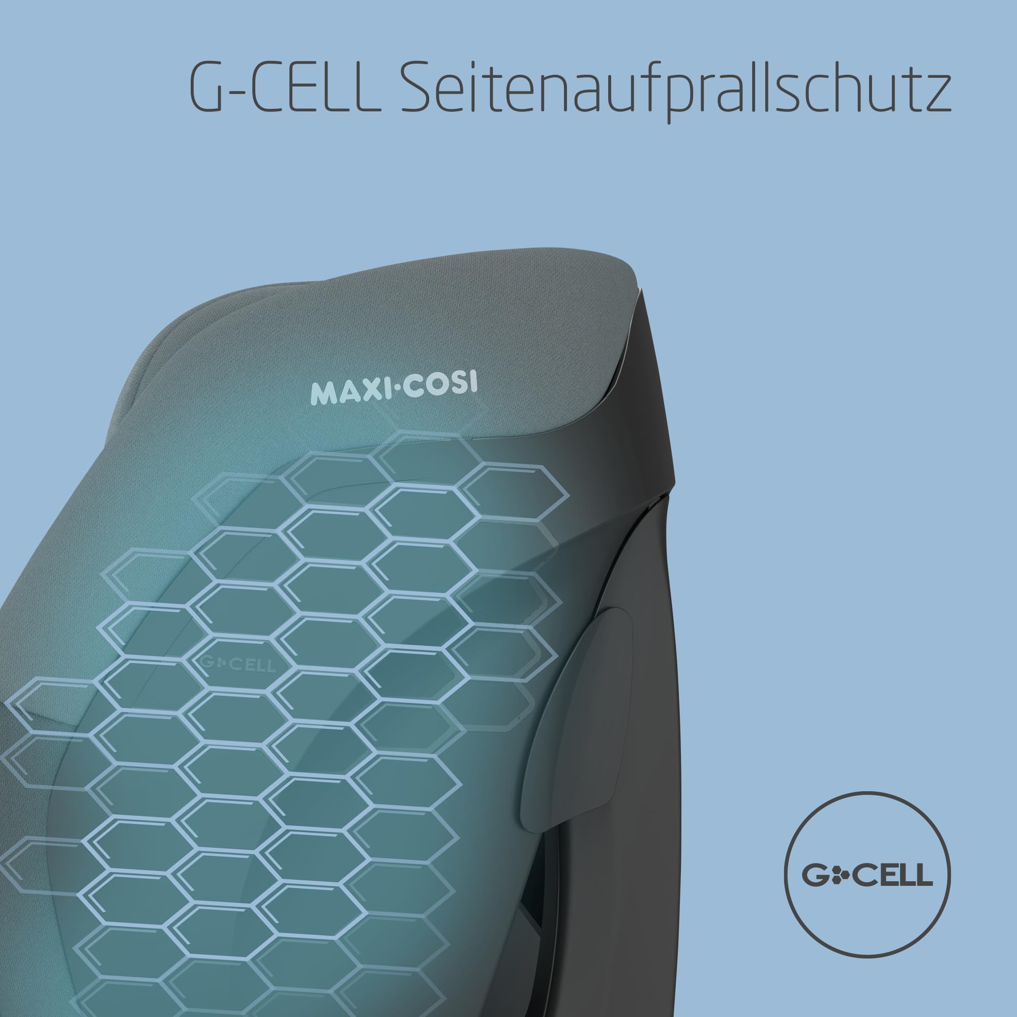 Maxi-Cosi Titan S i-Size Child Car Seat 15 months-12 years 76-150cm ISOFIX 5 Recline Positions G-CELL Protection 5-Point Safety Harness Tonal Graphite