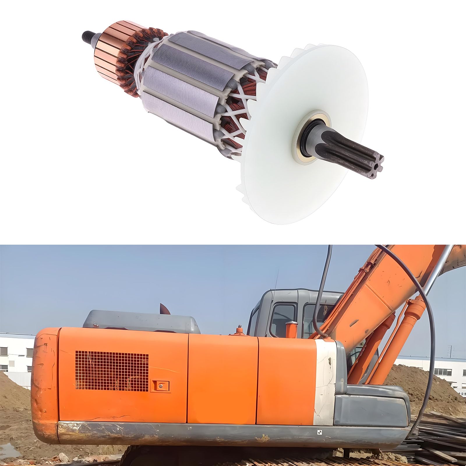 EMSea Rotor d'ancrage pour Perceuse ¨¦lectrique Compatible avec Hitachi DH40FR DH40MR DH40SR DH40MRY