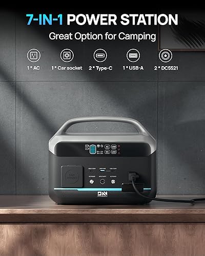 Miniatura 10 de Estación de energía portátil de carga rápida  Batería DaranEner LiFePO4 de 179.2 Wh, generador solar con 2 salidas de CA de 300 W (sobretensión de