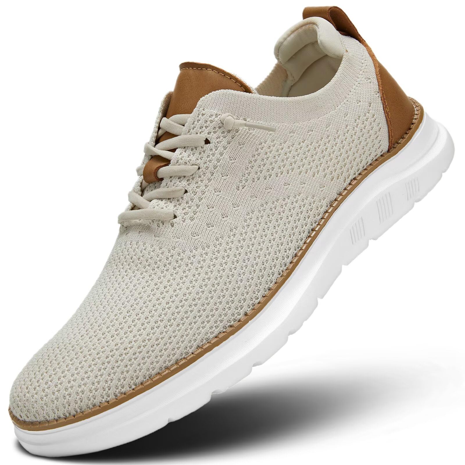Men's Mesh Sneakers Oxfords Lace-Up Lightweight Casual Walking Shoes Driving Shoes