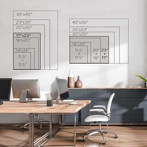Miniatura 3 de U Brands - Pizarra magnética de borrado en seco con calendario mensual, 16 x 20 pulgadas, marco de aluminio plateado, imán y rotulador incluidos