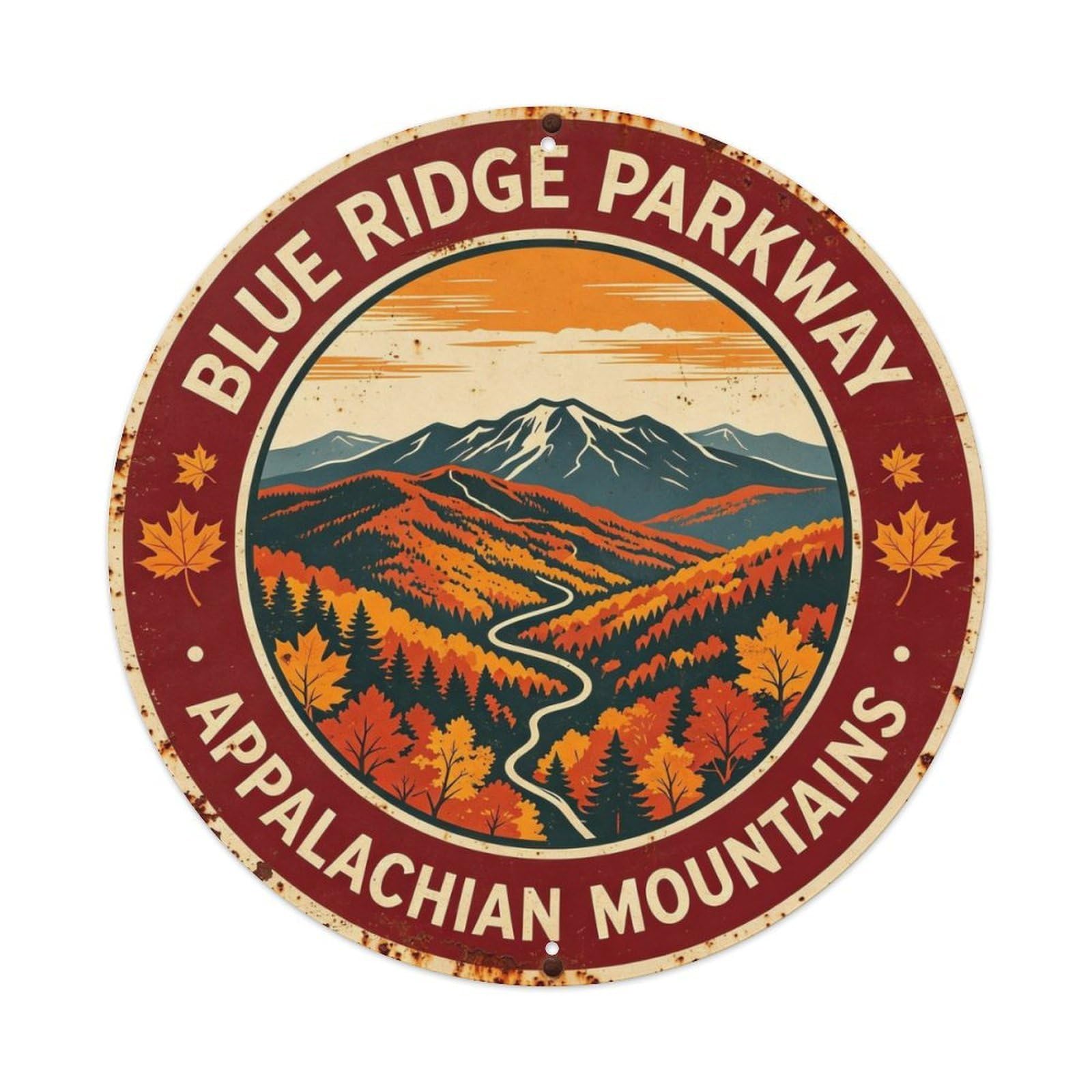 Blue Ridge Parkway Metal Tin Sign Plaque