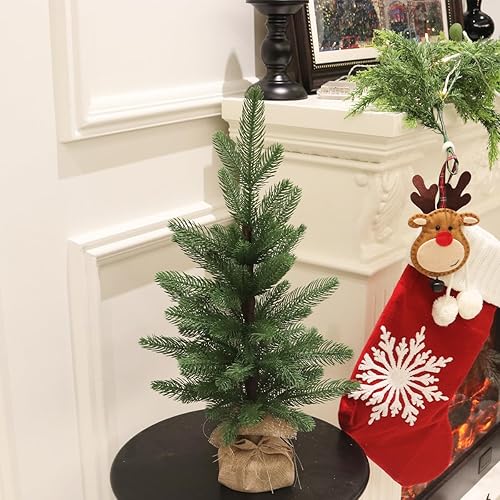 Miniatura 86 de Pequeño árbol de Navidad artificial de 4 pies para decoración de la casa de Halloween, color plateado Plata