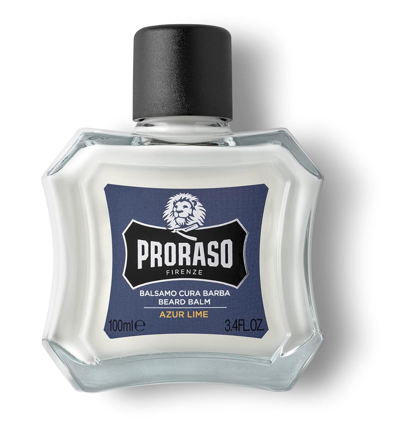 Proraso Bálsamo barba, Azur Lime, 100 ml, bálsamo barba hombre suavizante anti irritaciones, bálsamo para cuidado facial hombre con aroma amaderado
