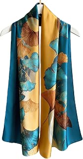 Silk Scarf 100% Mulberry Silk Fashion Scarves Long Lightweight Shawl Wrap