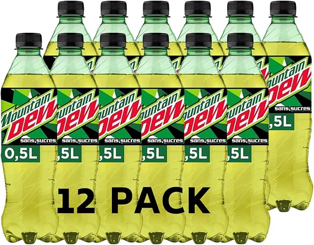 Mountain Dew Without Sugar 500 ml x 12 bottles