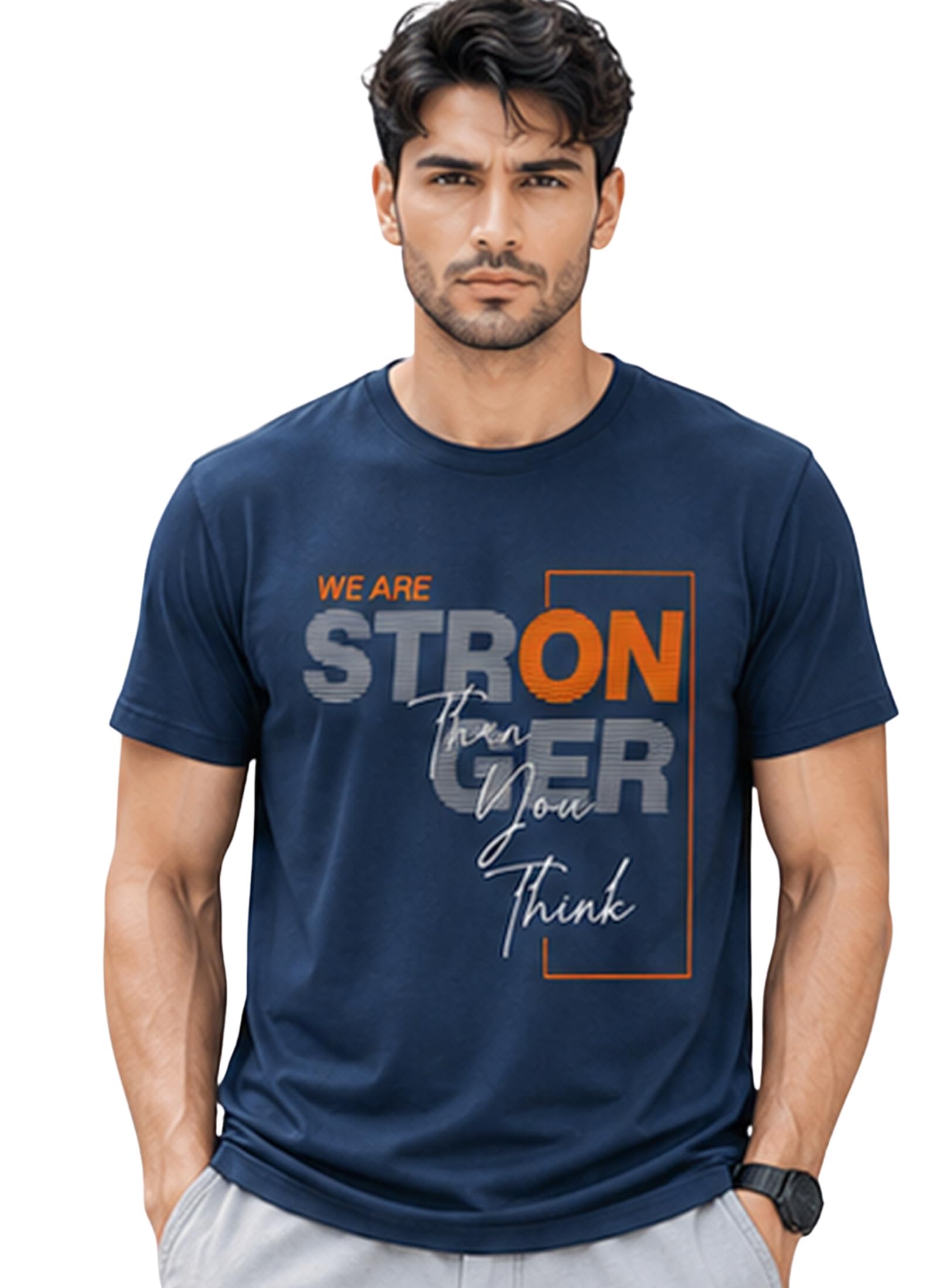 dpassion Men's Quick Dry Sports T-Shirt | Printed Gym Workout Running Training Activewear Tee-picture-43
