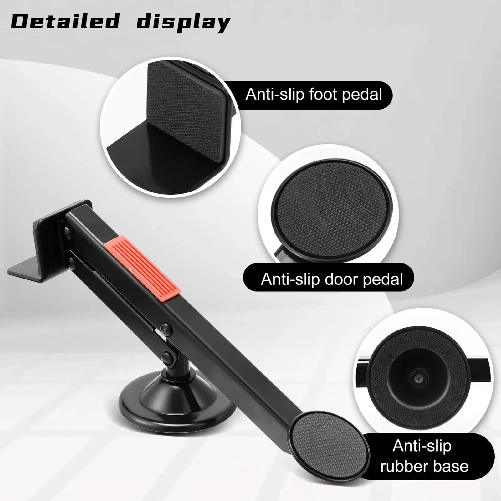 Sollevatore Per Porte E Mobili A Pedale, 75kg Solleva Porte Alza Mobili Con Rotazione Di 360 Gradi, Sollevatore Porte Cric Per Mobili Per L'Installazione Della Porte, Pannelli O Cartongesso