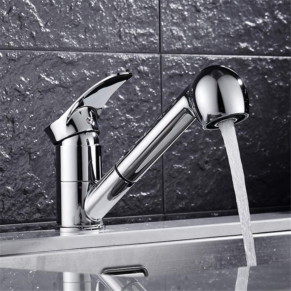 Robinet de cuisine avec douchette extractible jet chaud et froid