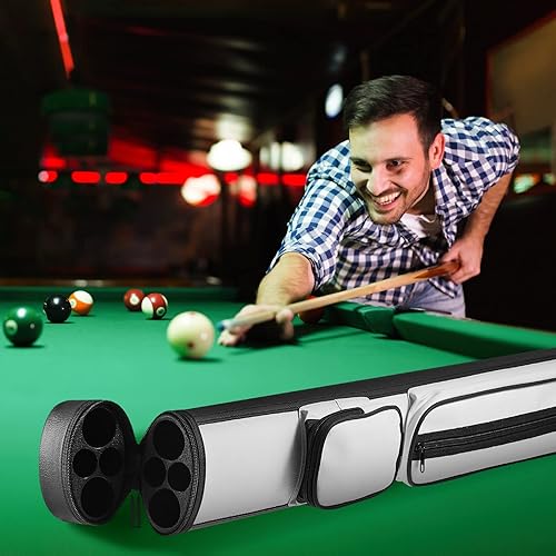 Miniatura 5 de Deekin 2 x 2 pulgadas, estuche de transporte para taco de billar, accesorios para mesa de billar, funda para taco de billar, funda para billar,