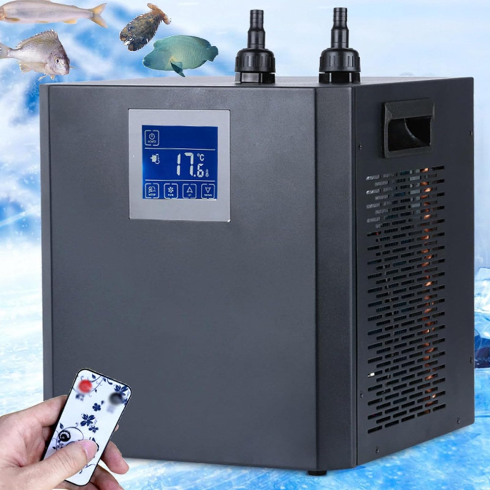 Cashwise Aquarium Chiller 79 Gal, 1/3 HP Water Chiller Machine, Hydroponic Cooling System, Fish Tank Chiller with Upgraded LED Display, for Axolotl Jellyfish