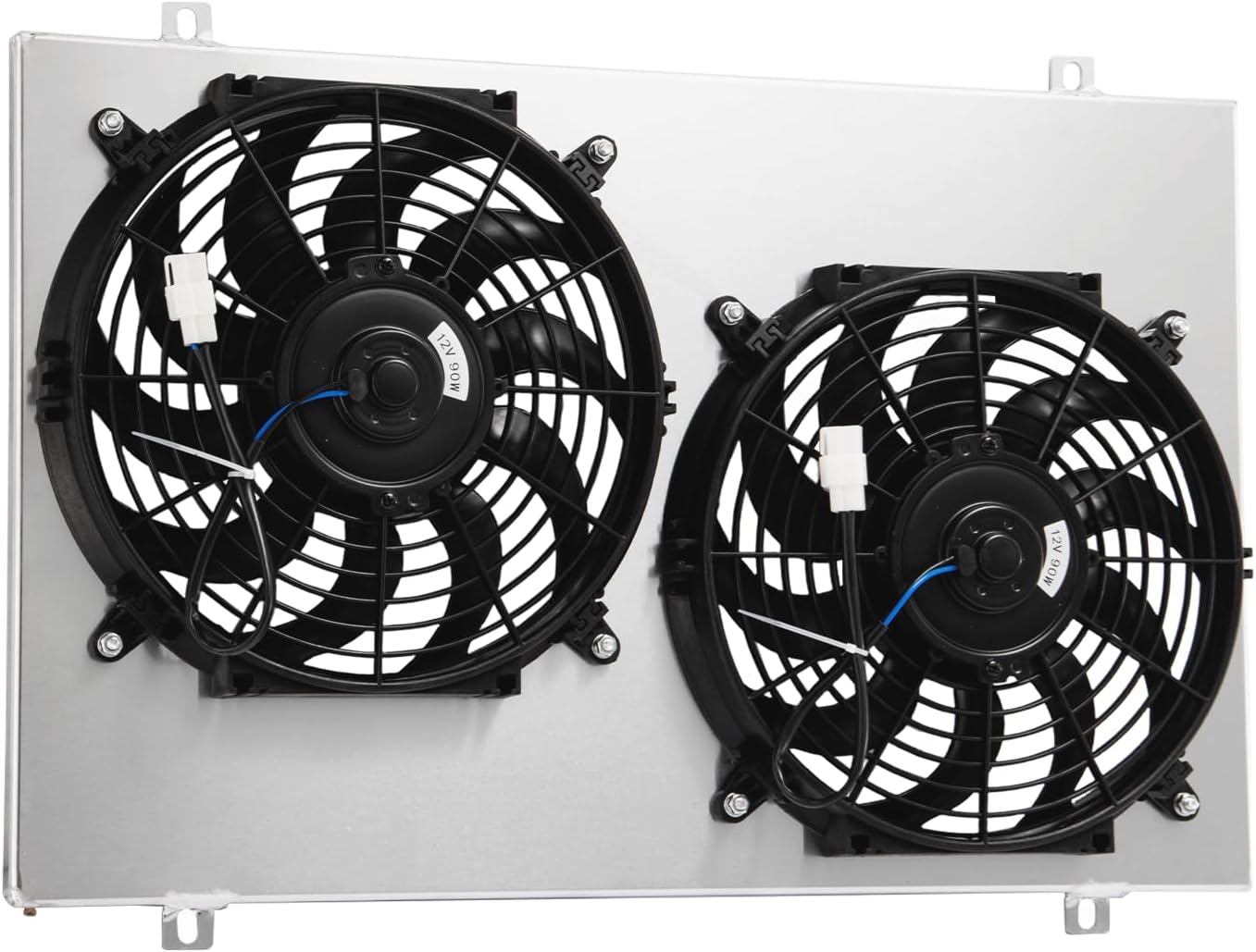 Aluminum Shroud Fan Fit for 1982-1992 Chevy Camaro/Pontiac Firebird transam 2.5L 5.0L#CU951, CU750, 951, 20191, 20203, 20204 with 2 X 12"Fan