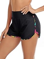 Vista 1 de RELLECIGA Pantalones cortos de natación integrados con cintura alta y control de abdomen para mujer