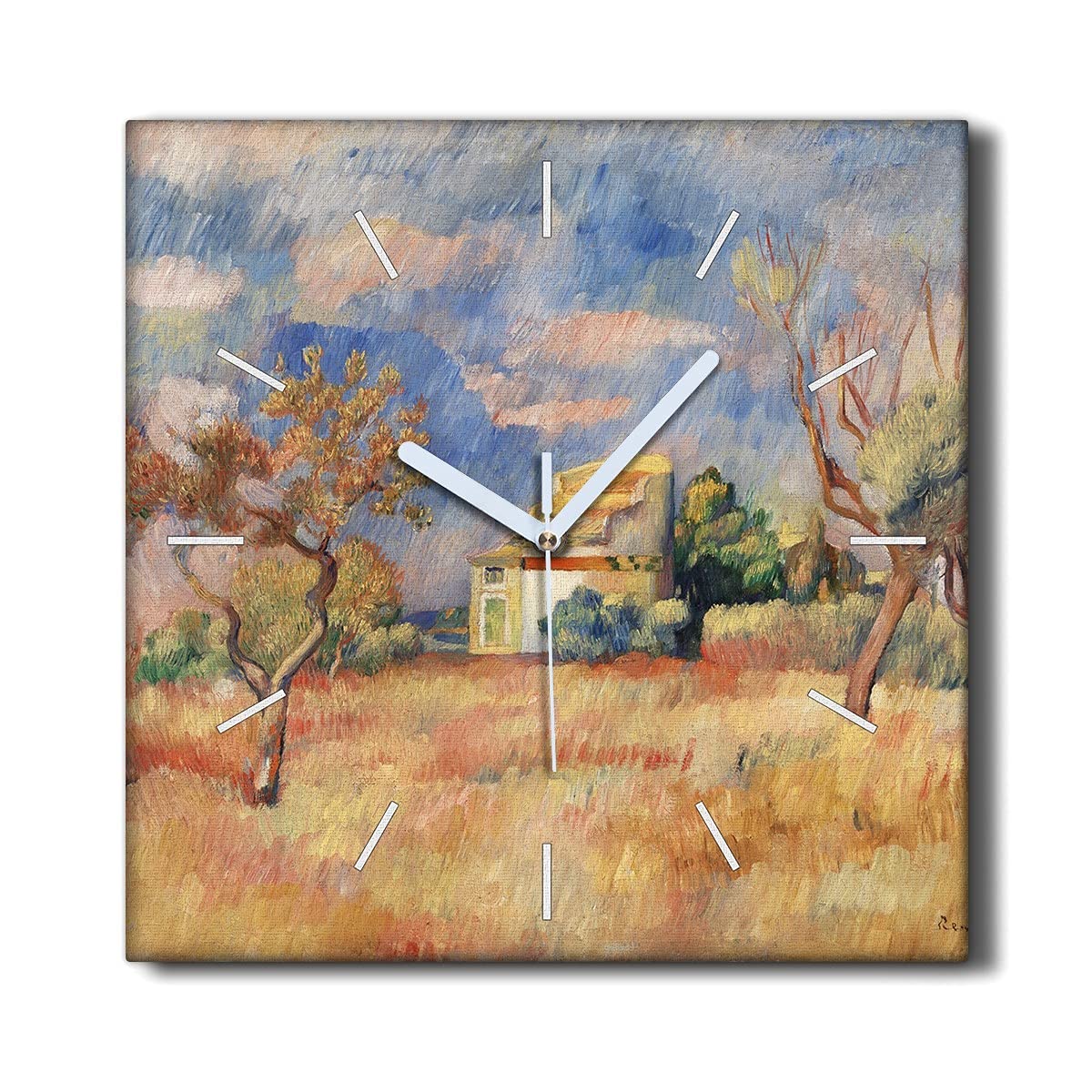 Horloge sans tic-tac Coloray 30x30 cm pour un Salon Calme et Décoration Apaisante