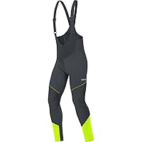 GOREWEAR C3 WINDSTOPPER® Salopette+ Uomo, Black / Neon Yellow