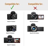Vista 2 de LTGEM - Funda compatible con cámara digital Sony ZV-1F ZV-1 ZV-1 II Vlog - Kit de accesorios para cámara digital, trípode, micrófono y vlogger
