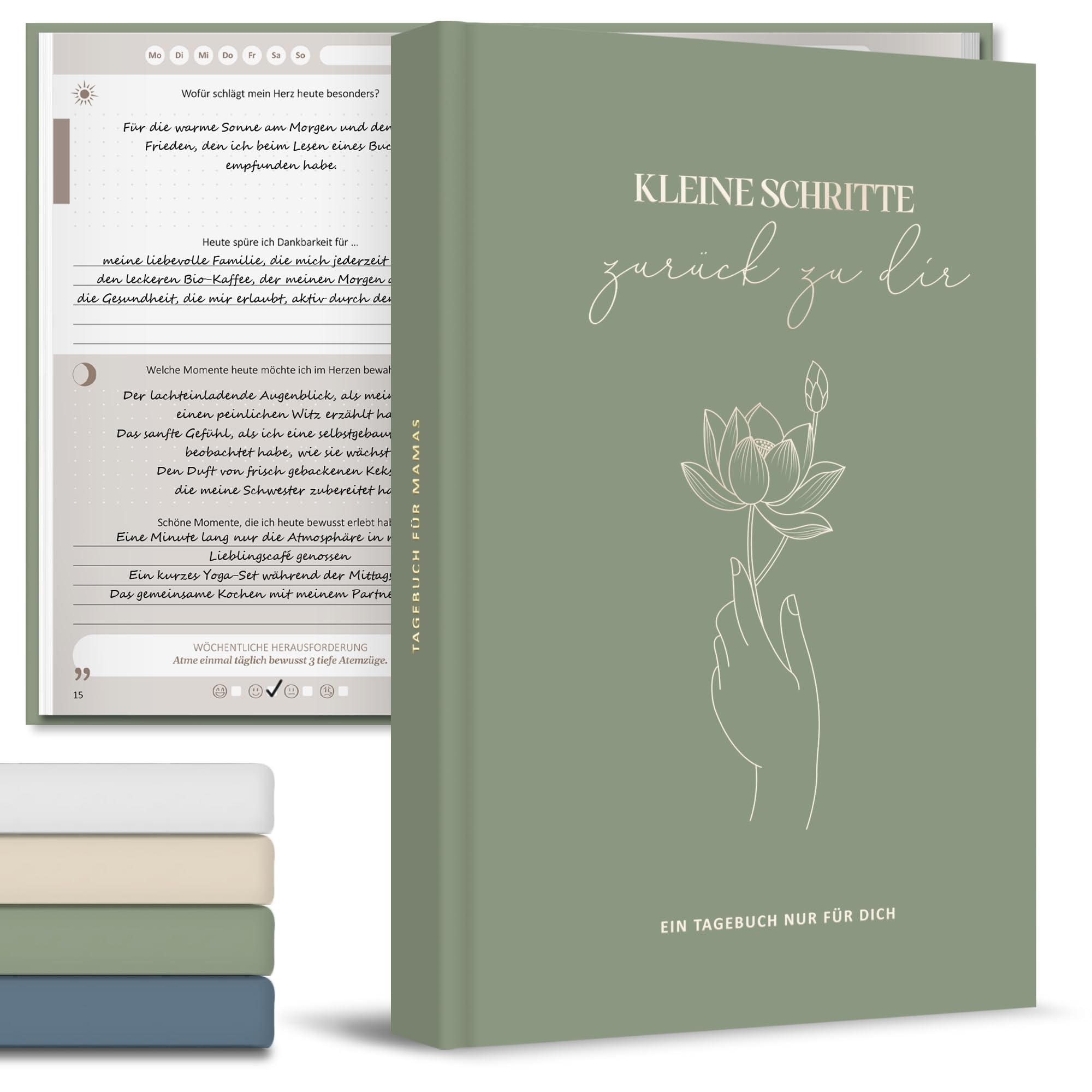 BIROYAL Muttertagsgeschenke für Mama, Geschenke für Mama - A5 Achtsamkeit Tagebuch für Mamas, Frauen Geschenk, 24 Wochen Dankbarkeitstagebuch, Mothers Day Gifts, 24 Wochen Dankbarkeitstagebuch