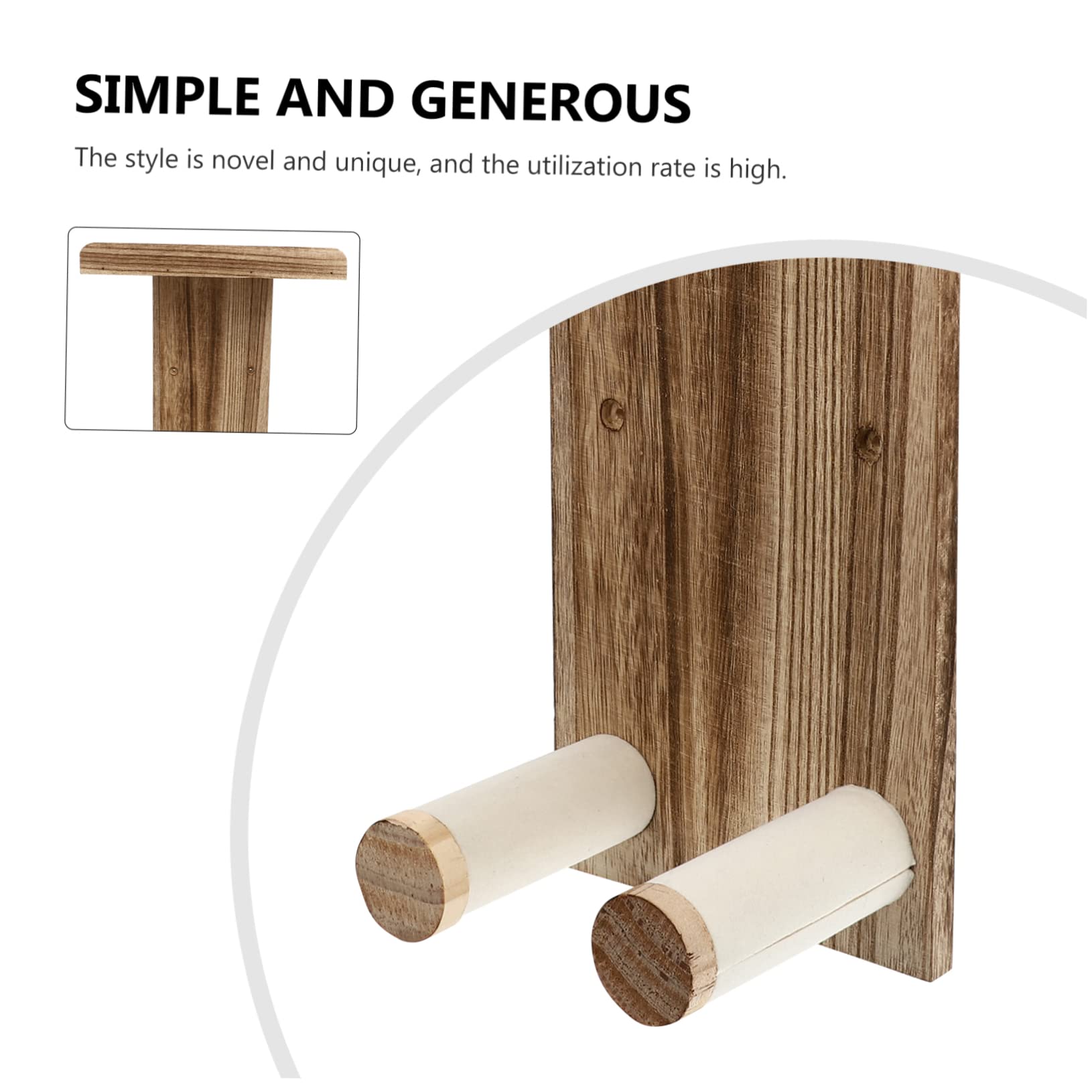 Gancio per Chitarra in Legno 2 Pezzi Supporto a Parete | Chitarra e Mandolino, per Casa e Piccolo Appartamento, Facile da Rimuovere, Salvaspazio