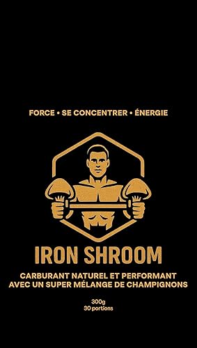 Miniatura 7 de Iron Shroom - Combustible de rendimiento funcional con sabor a chocolate, supermezcla de suero de leche, creatina y hongos con melena de león,
