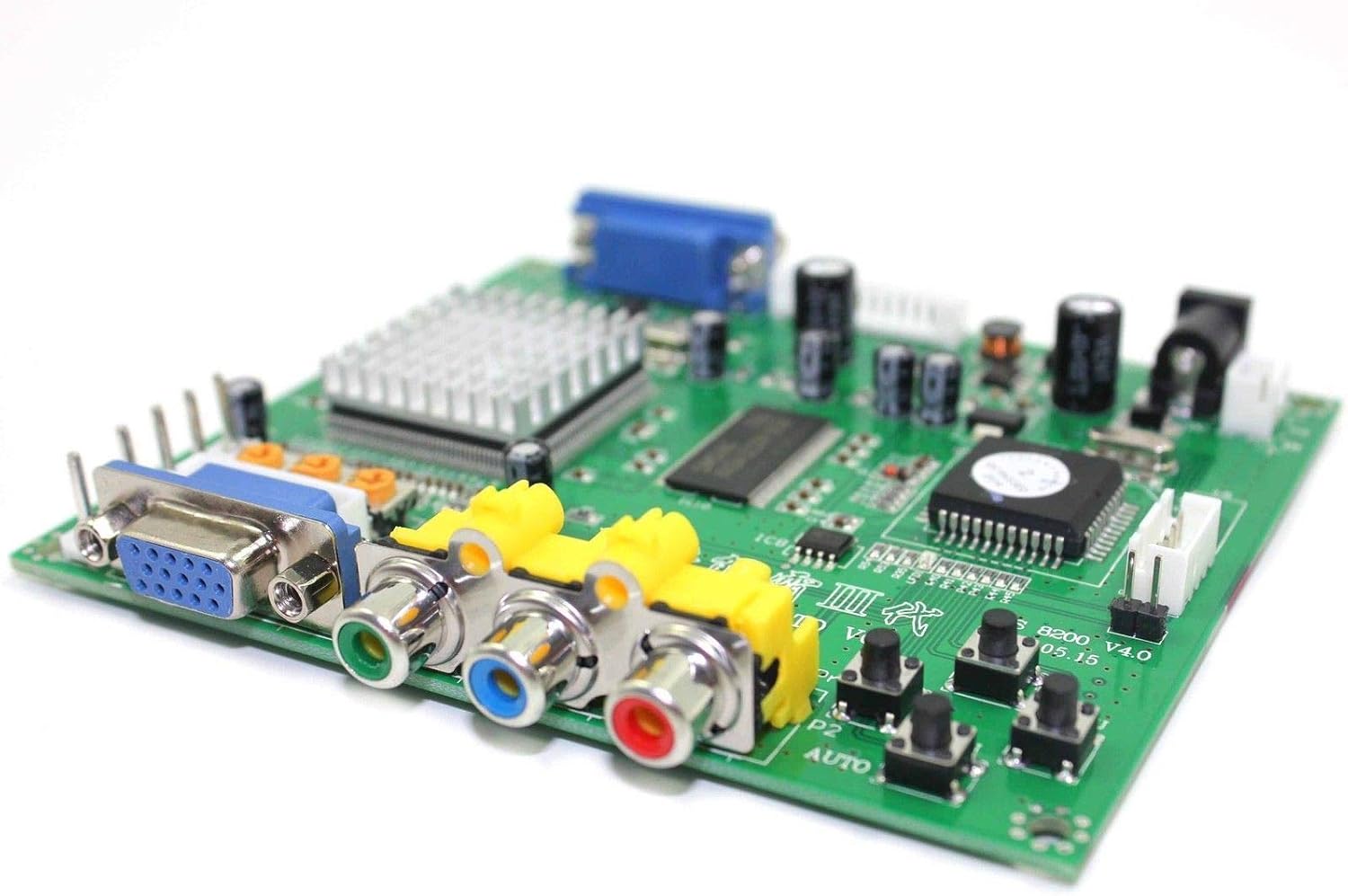 sebelah view of GBS8200 board showing input/output ports and control buttons